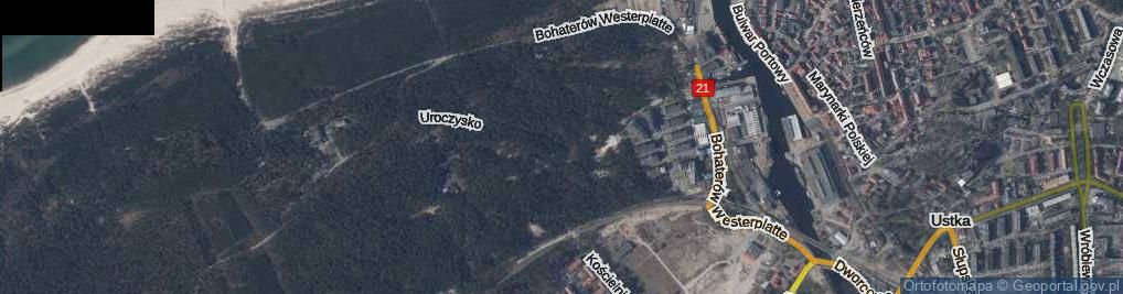 Zdjęcie satelitarne Uroczysko ul.