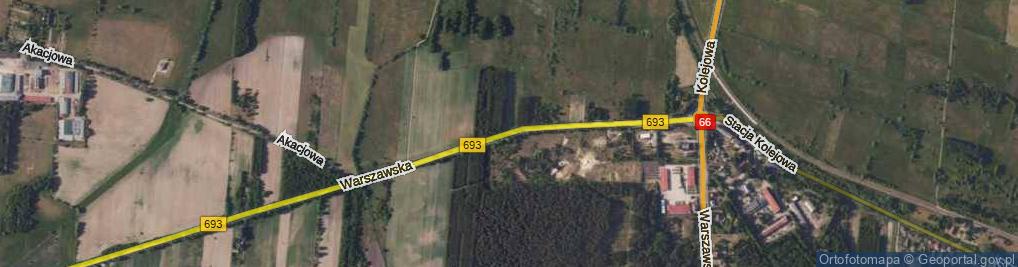Zdjęcie satelitarne Warszawska ul.