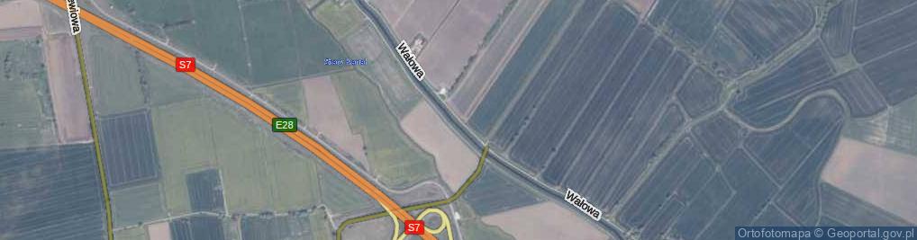 Zdjęcie satelitarne Wałowa ul.