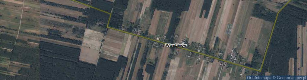 Zdjęcie satelitarne Wandzinów ul.