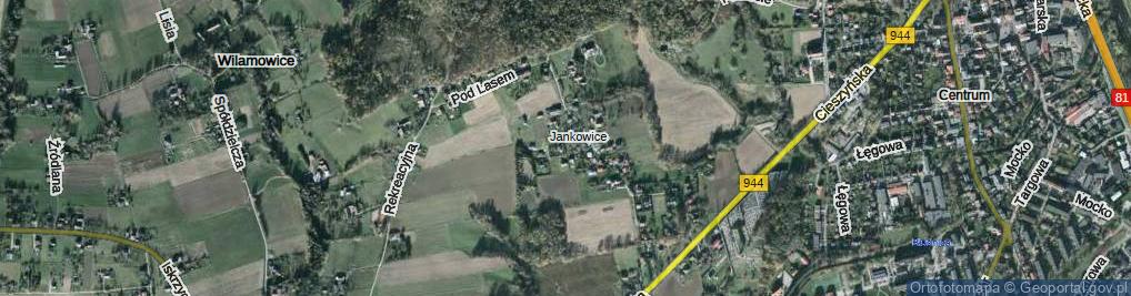 Zdjęcie satelitarne Wakacyjna ul.