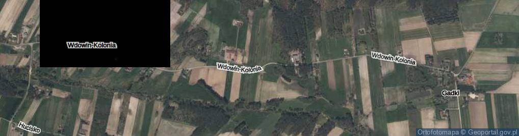 Zdjęcie satelitarne Wdowin-Kolonia ul.