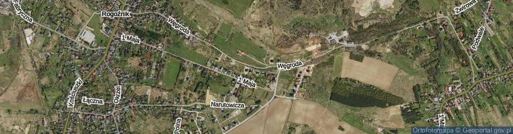 Zdjęcie satelitarne Węgroda ul.