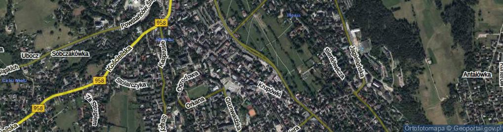 Zdjęcie satelitarne Weteranów Wojny ul.