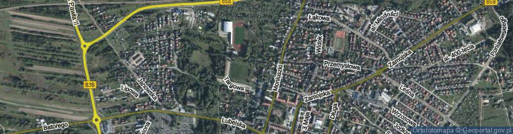 Zdjęcie satelitarne Wiosenna ul.