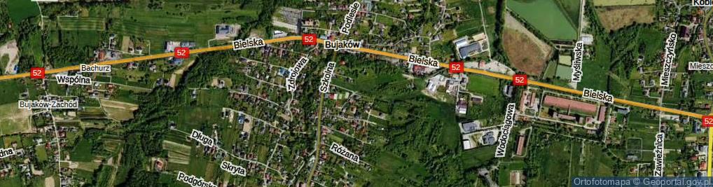 Zdjęcie satelitarne Wiejska ul.