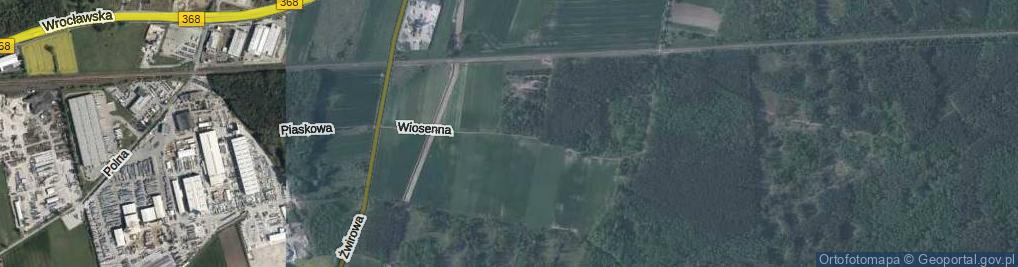 Zdjęcie satelitarne Wiosenna ul.