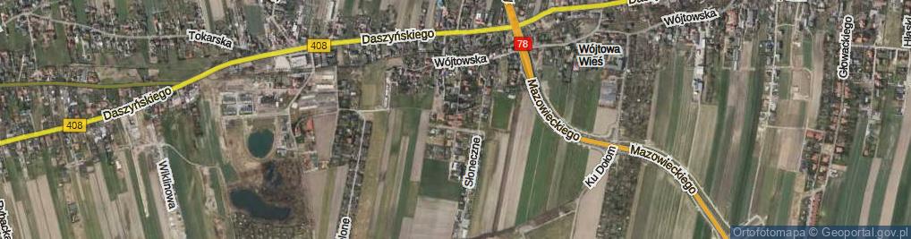 Zdjęcie satelitarne Wichrowe Wzgórze ul.