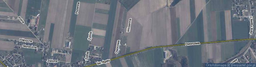 Zdjęcie satelitarne Wiosenna ul.