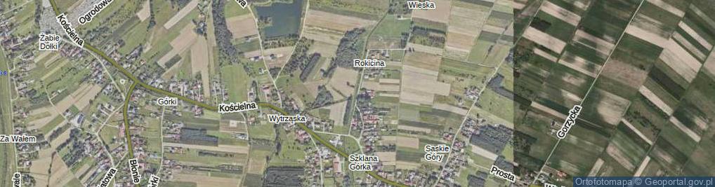 Zdjęcie satelitarne Wiejska ul.