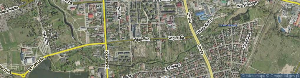 Zdjęcie satelitarne Wigierska ul.