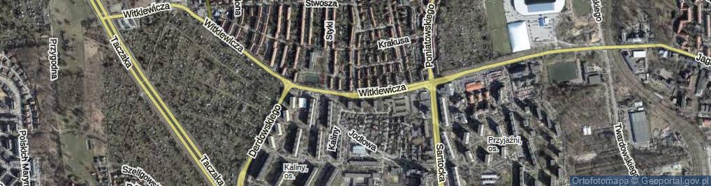 Zdjęcie satelitarne Witkiewicza Stanisława Ignacego ul.
