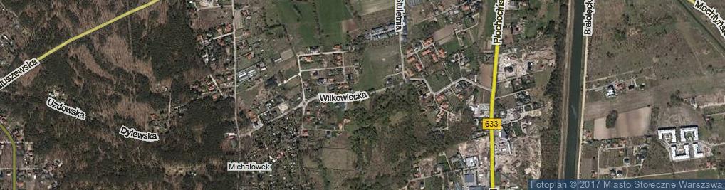 Zdjęcie satelitarne Wilkowiecka ul.