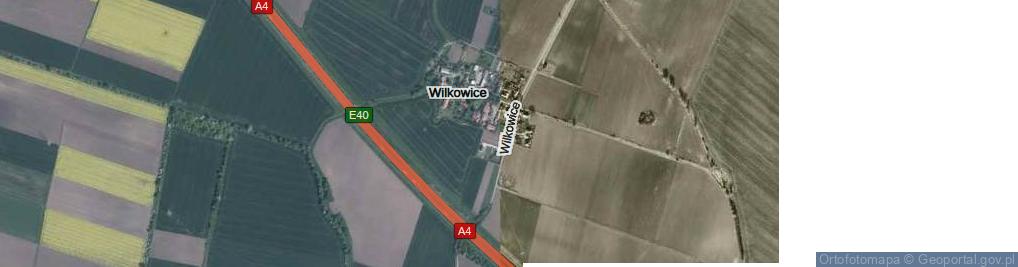 Zdjęcie satelitarne Wilkowice ul.