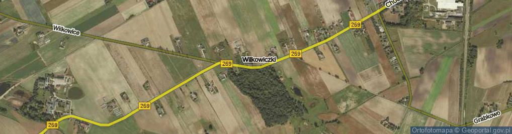 Zdjęcie satelitarne Wilkowiczki ul.