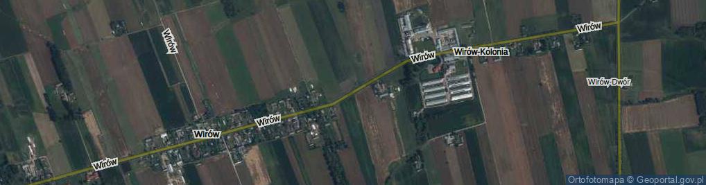 Zdjęcie satelitarne Wirów ul.