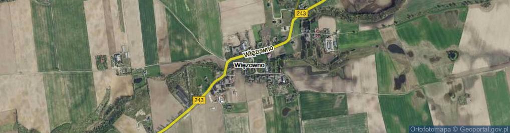 Zdjęcie satelitarne Więzowno ul.