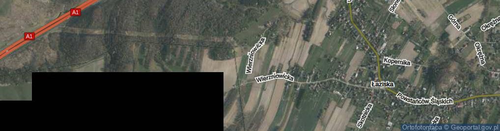 Zdjęcie satelitarne Wierzniowicka ul.