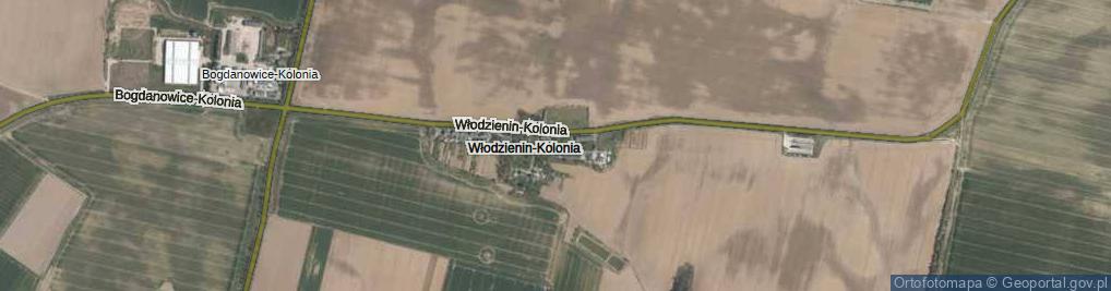 Zdjęcie satelitarne Włodzienin-Kolonia ul.