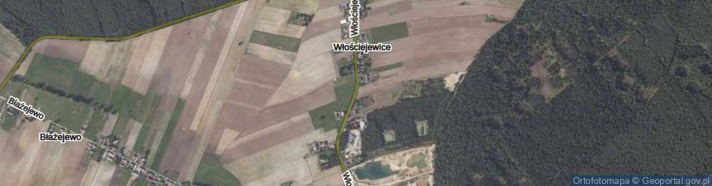 Zdjęcie satelitarne Włościejewice ul.