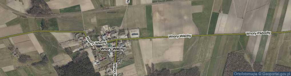 Zdjęcie satelitarne Wnory-Wiechy ul.