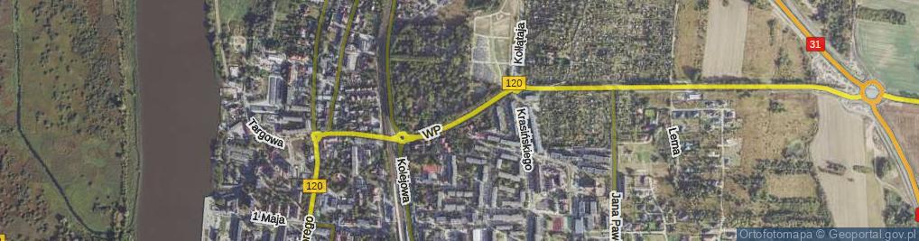 Zdjęcie satelitarne Wojska Polskiego ul.