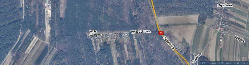 Zdjęcie satelitarne Wola Cukrowa ul.
