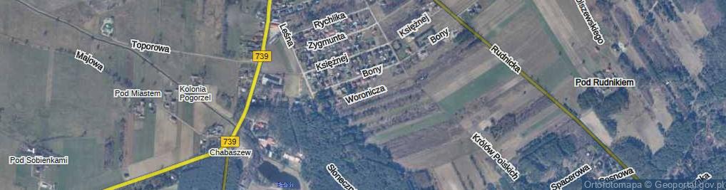 Zdjęcie satelitarne Woronicza Jana Pawła ul.