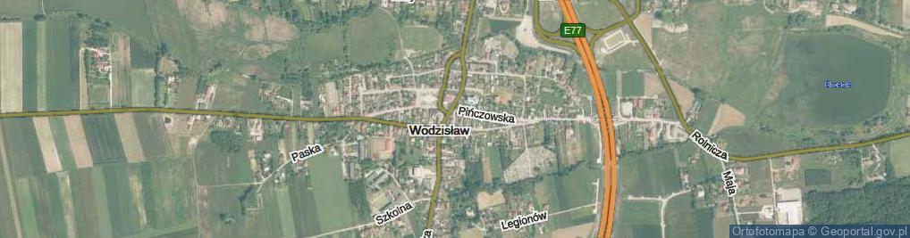 Zdjęcie satelitarne Wodzisław ul.