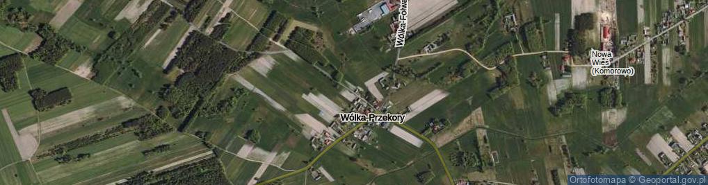 Zdjęcie satelitarne Wólka-Przekory ul.