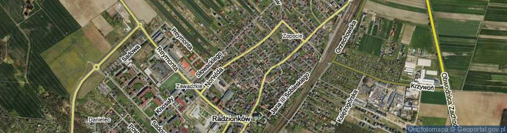 Zdjęcie satelitarne Wrodarczyka ul.