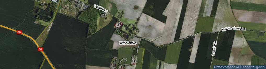 Zdjęcie satelitarne Wróblewko ul.