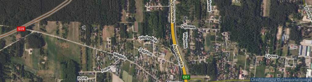 Zdjęcie satelitarne Wschodnia ul.