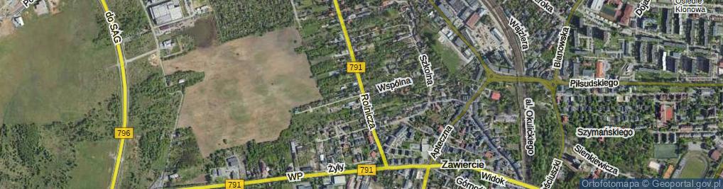 Zdjęcie satelitarne Wspólna ul.