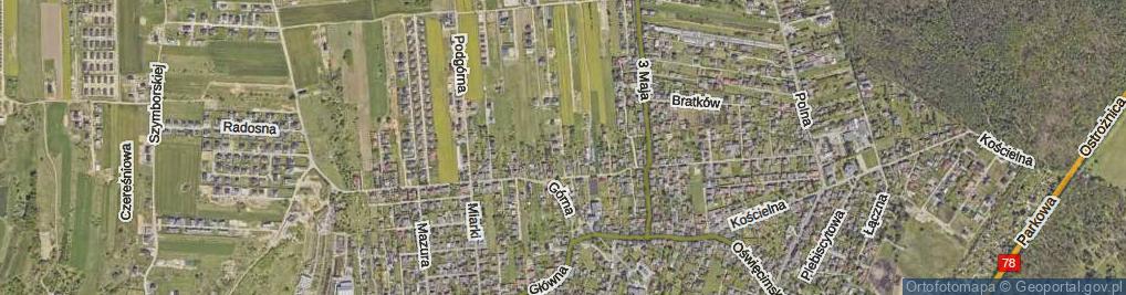 Zdjęcie satelitarne Wspólna ul.