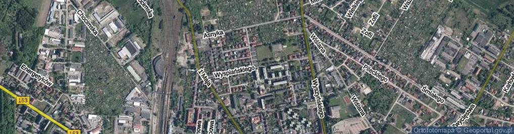 Zdjęcie satelitarne Wyspiańskiego Stanisława ul.