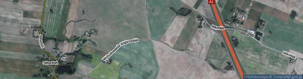 Zdjęcie satelitarne Wybudowanie Wąbrzeskie ul.