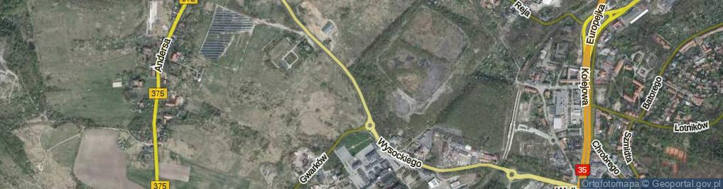 Zdjęcie satelitarne Wysockiego Piotra ul.