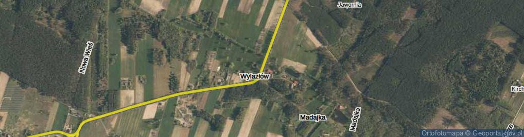 Zdjęcie satelitarne Wylazłów ul.