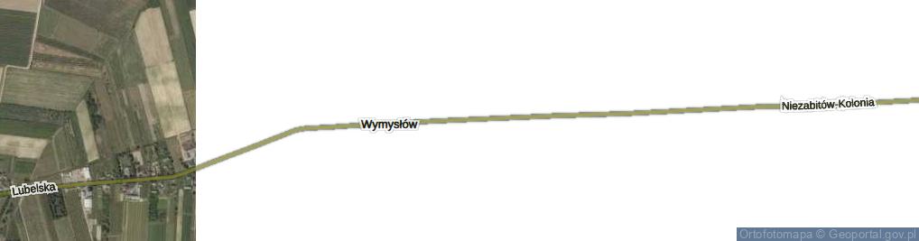 Zdjęcie satelitarne Wymysłów ul.
