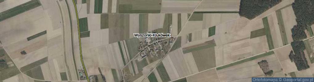 Zdjęcie satelitarne Wyszonki-Klukówek ul.