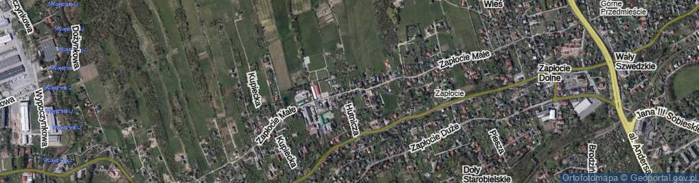Zdjęcie satelitarne Zapłocie Małe ul.