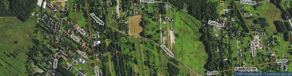 Zdjęcie satelitarne Zawiejska ul.