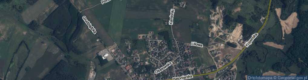 Zdjęcie satelitarne Zaułek Widok ul.