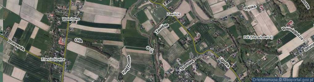 Zdjęcie satelitarne Zawiście ul.