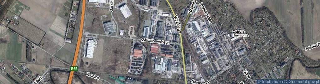 Zdjęcie satelitarne Zakaszewskiego ul.
