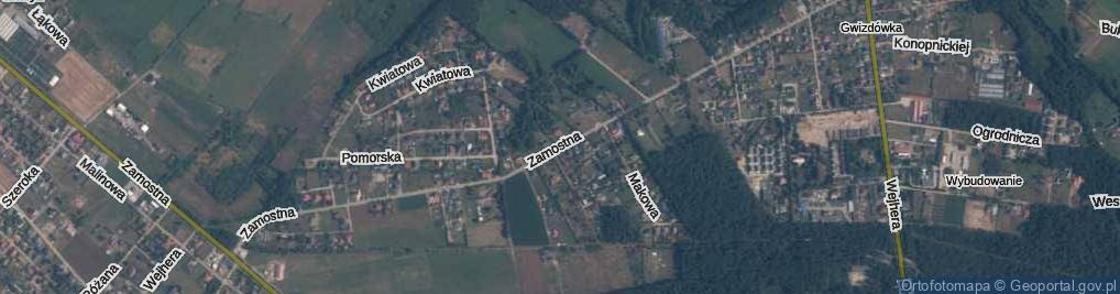 Zdjęcie satelitarne Zamostna ul.