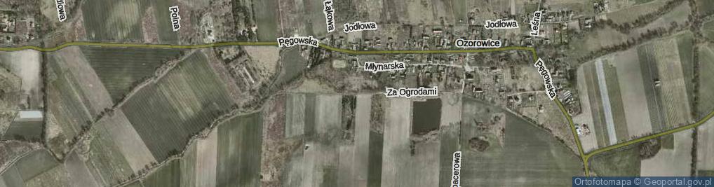 Zdjęcie satelitarne Za Ogrodami ul.