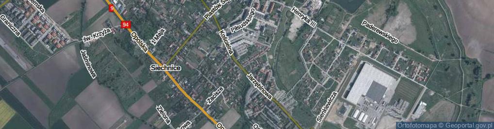 Zdjęcie satelitarne Zacisze ul.