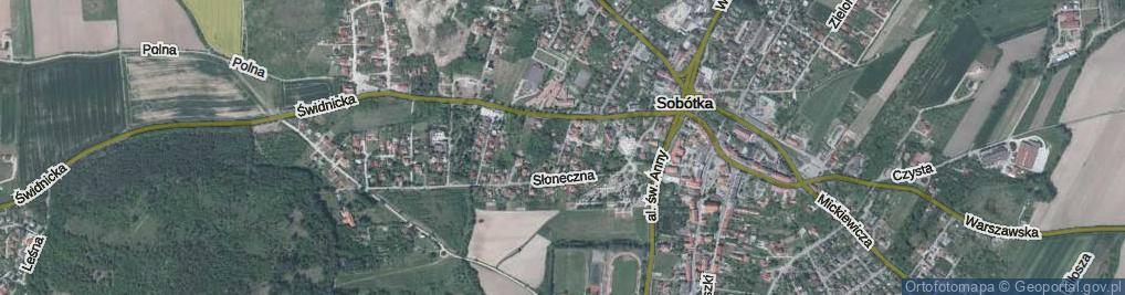 Zdjęcie satelitarne Zaułek Świdnicki ul.